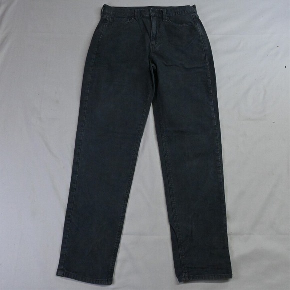 American Eagle Outfitters Pants - American Eagle 2 Long‎ Gray Corduroy Mom Jean Mid Rise Cords Pants